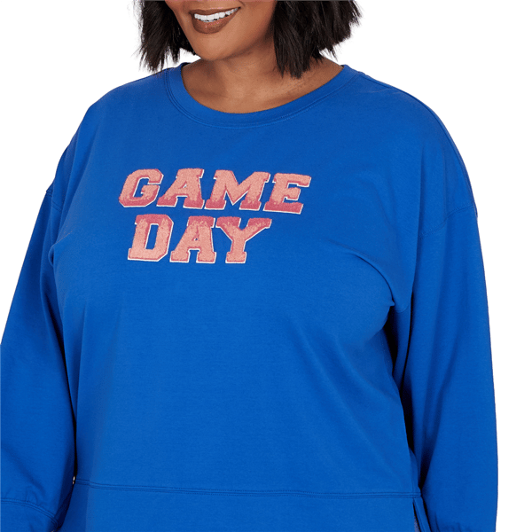 Plus Size Ruby Rd. Game of Luxe Game Day Graphic Terry Sweatshirt