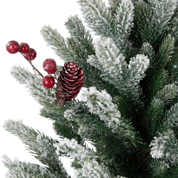 Northlight Real Touch™ 25in. Potted Flocked Fir Christmas Tree