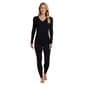 Womens Cuddl Duds Softwear with Stretch Long Sleeve V-Neck Tee - image 3