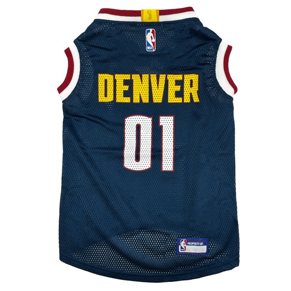 NBA Denver Nuggets Mesh Basketball Pet Jersey - image 