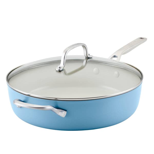 KitchenAid Hard Anodized Ceramic Nonstick 5qt. Saute Pan with Lid - image 