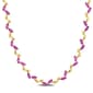 Sophia B 20ctw. Created Pink Sapphire Collar Necklace - image 1
