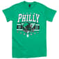 Mens Tailgate Philadelphia Green Helmet Short Sleeve Tee - image 1