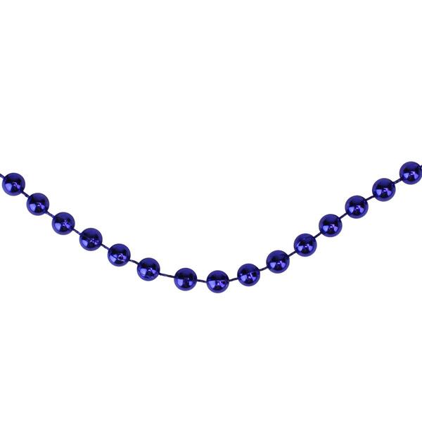 Northlight Seasonal Shiny Sapphire Beaded Christmas Garland - image 