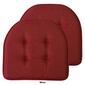 Sweet Home Collection Solid U-Shaped Memory Foam Chair Cushions - image 17