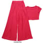 Juniors YMI&#174; Velocity 2pc. Classic Tee & Wide Leg Pants Set - image 2