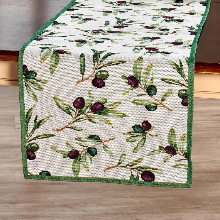 Basil & Bloom Olives Runner - 16x90