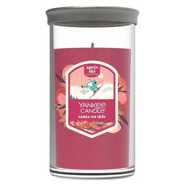 Yankee Candle(R) Santa on Skis 14.25oz. Pillar Candle - image 