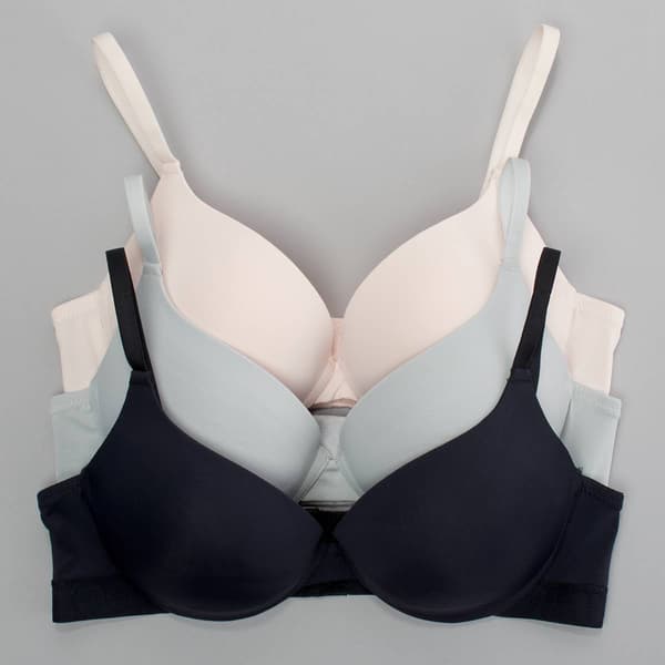 Juniors IZOD 3pk Micro Pushup Bra w/Logo -IZ70851BV - image 