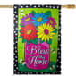 Northlight 28in. Bless this Home Bouquet Outdoor House Flag - image 2
