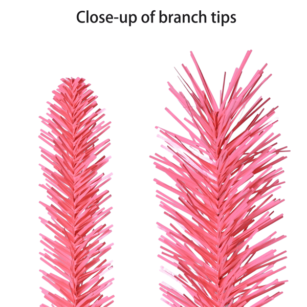 Puleo International 9ft. Pink Round Valley Pine Garland
