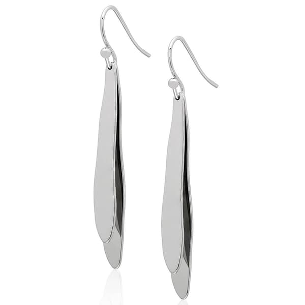 Gianni Argento Flat Bar Dangle Earrings - image 