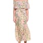 Womens Violet B Off Shoulder Floral Chiffon Tier Maxi Dress - image 3