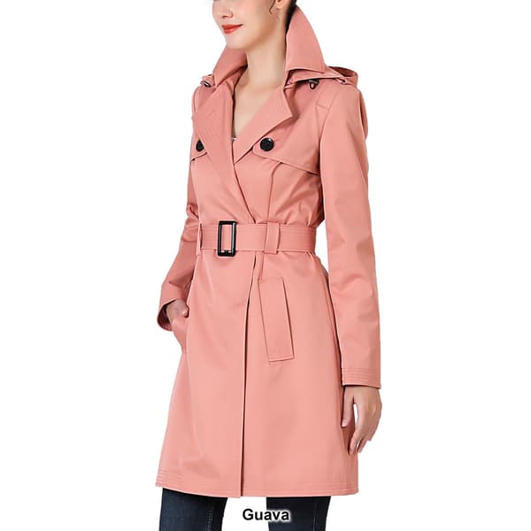 Womens BGSD Waterproof Hooded Trench Coat