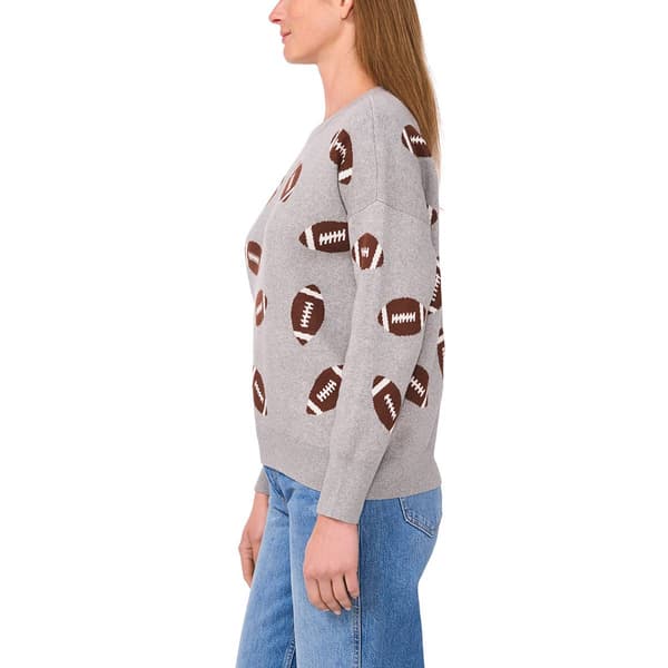 Womens Vince Camuto Long Sleeve Football Sweater
