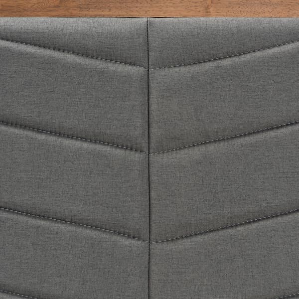 Baxton Studio Iden Moder Dark Grey Fabric Queen Size Headboard