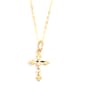 Kids 10kt. Yellow Gold Cross Charm Necklace - image 1