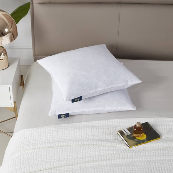 Serta&#40;R&#41; Medium Firm 233TC 2pk. Decorative Feather Pillow