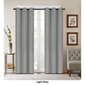 J&V Textiles Denver Embossed Blackout Grommet Curtain Panels - image 7