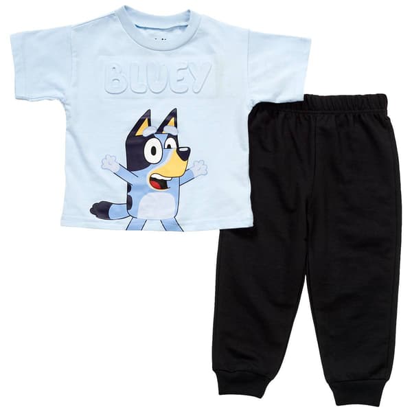 Toddler Boy Bluey Short Sleeve Top & Jogger Sweatpants Set - image 