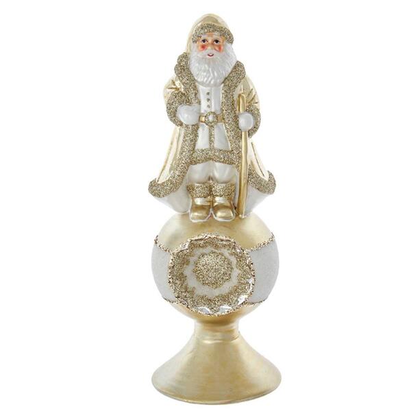 Kurt Adler 8.75in. Noble Gems Glass Santa Tree Topper - image 