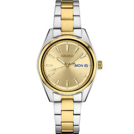 Womens Seiko Essentials 30mm Two-Tone Bracelet Watch - SUR354