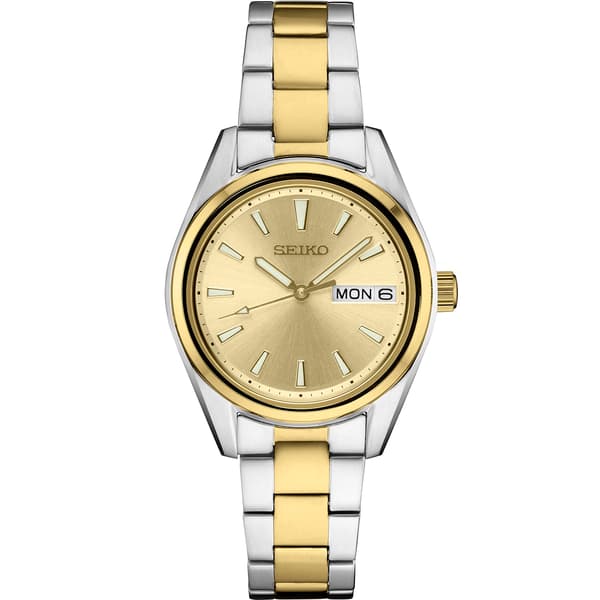Womens Seiko Essentials 30mm Two-Tone Bracelet Watch - SUR354 - image 