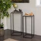9th & Pike&#174; Black Metal Contemporary Accent Table - Set of 2 - image 9