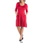 Plus Size 24/7 Comfort Apparel Elbow Sleeve Pocket Shift Dress - image 12