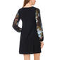 Womens MSK Long Sheer Floral Sleeve A-Line Dress - image 2