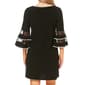 Petite MSK 3/4 Bell Sleeve Rhinestone Trim Shift Dress - image 3