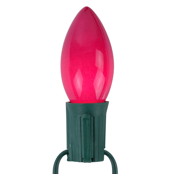 Northlight 25ct. Pink Opaque C7 Christmas String Lights