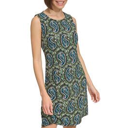 Womens Tommy Hilfiger Sleeveless Print Jersey Dress