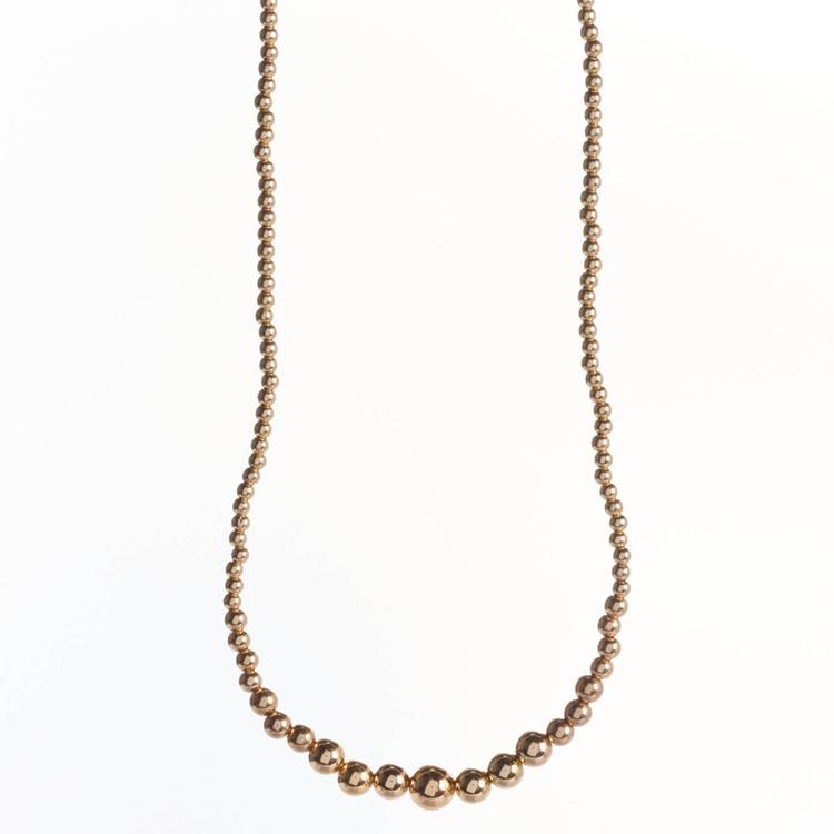 Design Collection Gold-Tone 18in. Graduated Pearl Necklace