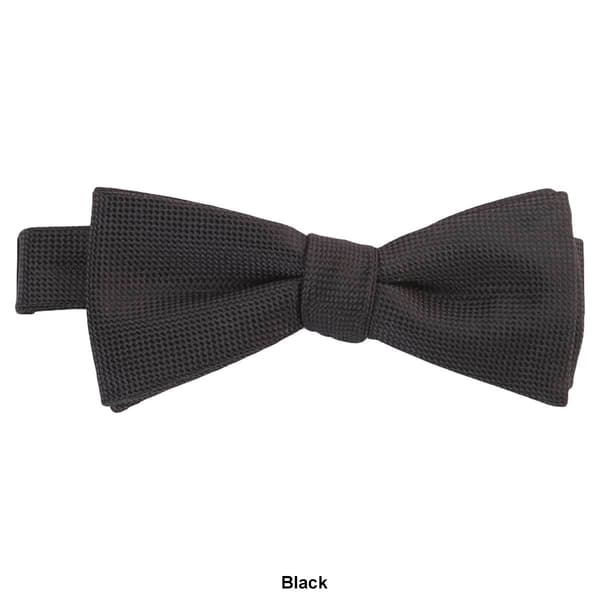 Mens John Henry Oxford Solid Bow Tie in Box