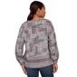Womens Skye&#8217;s the Limit Back To Town V Neck Patchwork Blouse - image 2