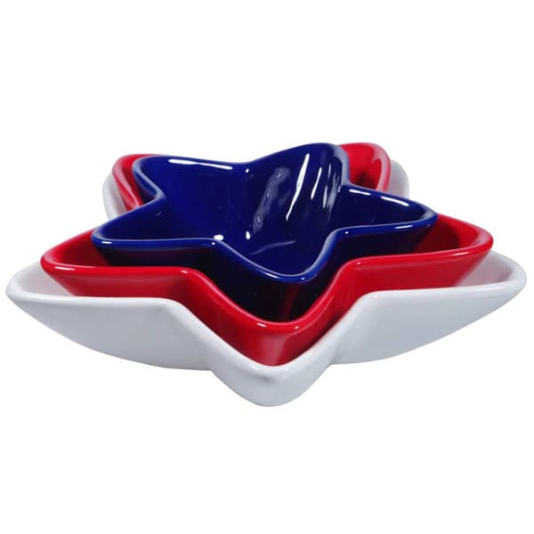Home Essentials S/3 Nested Star Shape Bowls - image 