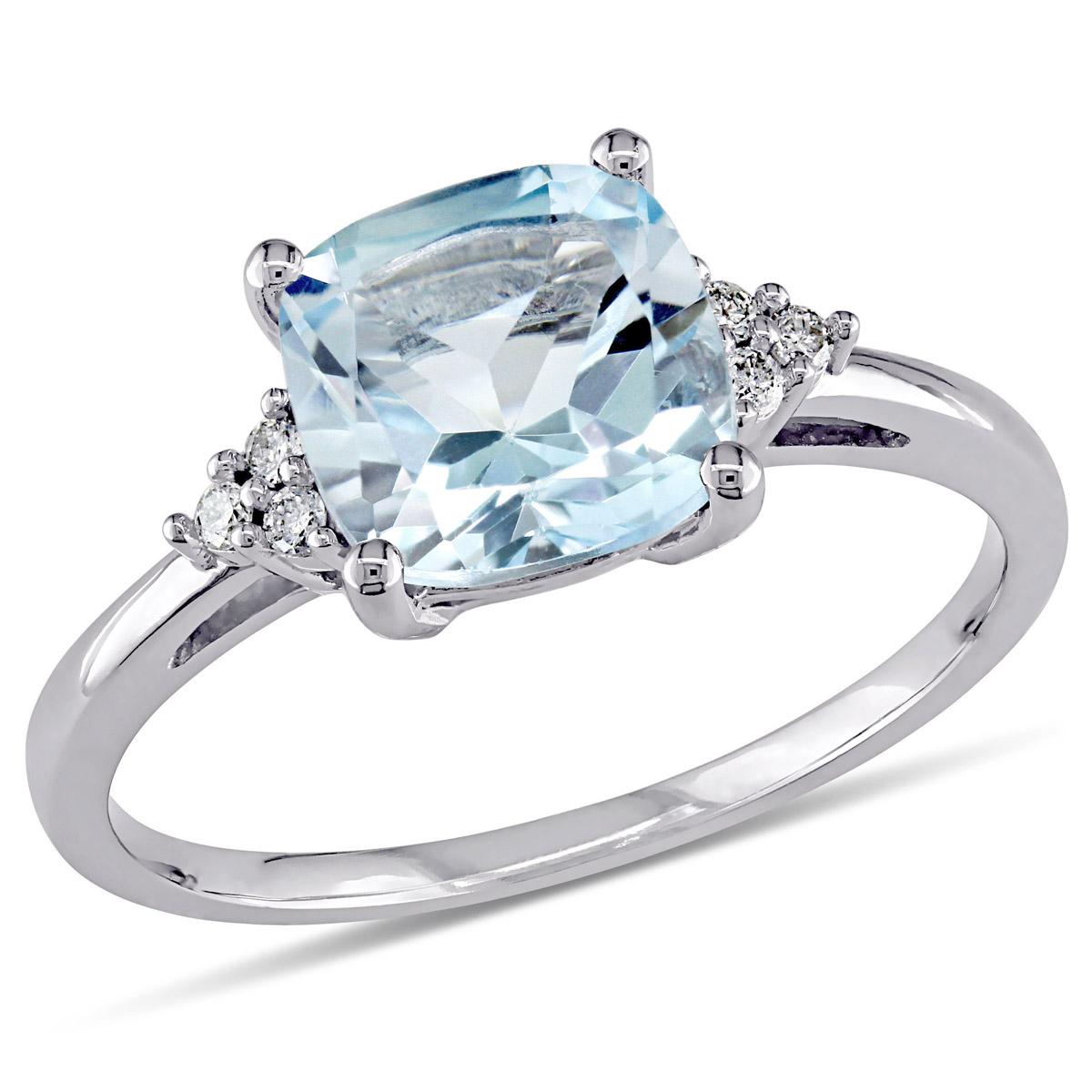 Gemstone Classics™ 10kt. White Gold Sky-Blue Topaz Ring