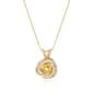 Forever Facets 18kt. Gold Citrine Love Knot Necklace - image 1