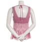 Juniors Madden Girl Floral Stretch Lace V-Neck Tie Back Tank Top - image 3