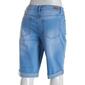 Plus Size Bleu Denim  5 Pocket Roll Cuff Denim Bermuda Shorts - image 2