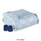 Micro Flannel&#174; Reverse to Sherpa Toile Heated Blanket - image 2