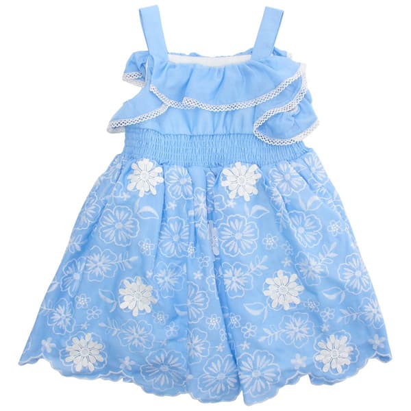 Toddler Girl Rare Editions Sleeveless Embroidered Floral Dress