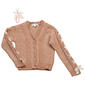 Girls (7-12) BTween(R) Long Sleeve Bow Cardigan Sweater w/ Keychain - image 1