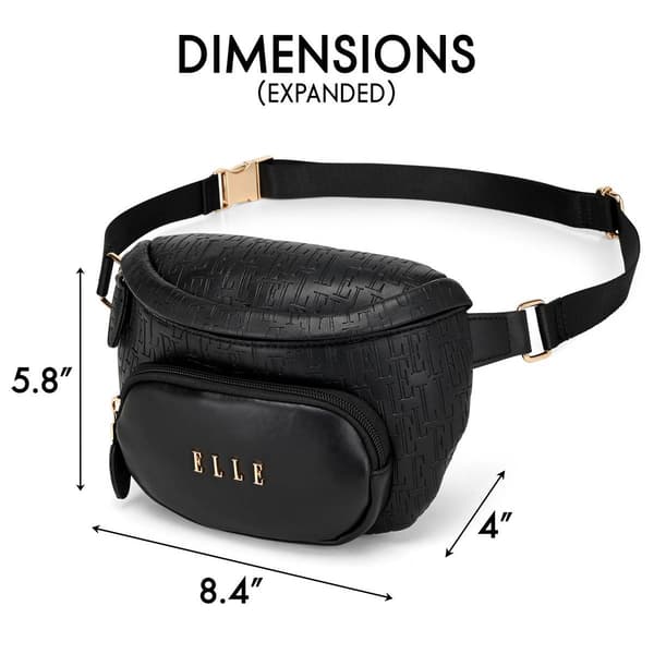 ELLE Wayfarer Vegan Leather Monogram Sling Bag