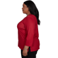 Plus Size Alfred Dunner Classics 3/4 Sleeve Christmas Tree Blouse - image 3