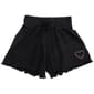 Toddler Girl Pink Angel&#40;tm&#41; Heart Stud Lettuce Edge Ribbed Shorts - image 1