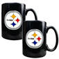 NFL Pittsburgh Steelers 2pc. Coffee Mug Set-Black - image 1