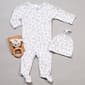 Baby Girl (NB-9M) Adley & Hudson Floral Sleeper with Hat & Rattle - image 1