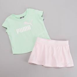Baby Girl &#40;12-24M&#41; Puma&#40;R&#41; Jersey Short Sleeve Tee & Skort Set